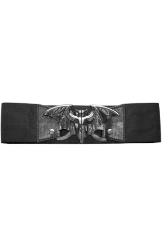 Bat Elastic Waist Belt [SILVER BAT] | XXL-3XL