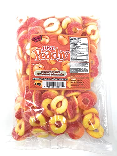 Gummy Zone Just Peachy Gummy Candy - 1 KG Bag