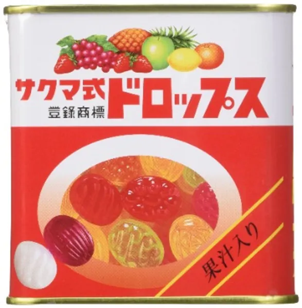 Sakuma's Drops S-15 75 grams Tin Can Made in Japan