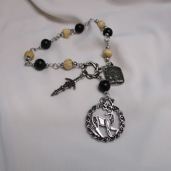 The Horned One Prayer Beads - Cernunnos, Pan, Herne