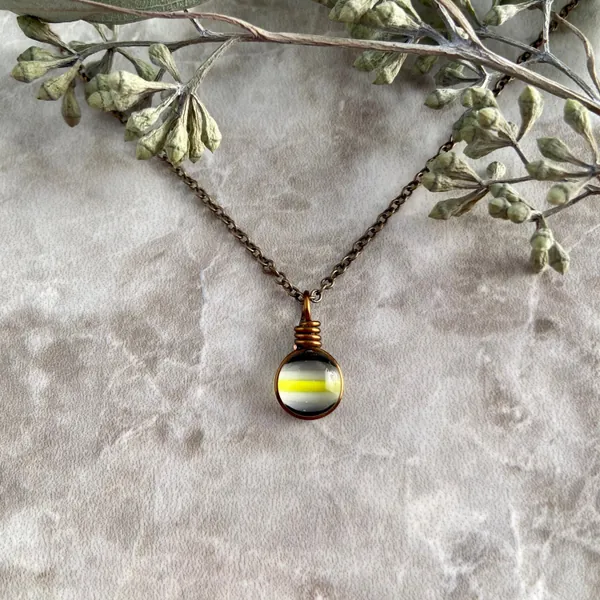 Agender Necklace, Pride Month, Agender Pride Flag Jewelry, Agender Jewelry, Pride Flag Necklace, LGBTQ Gifts