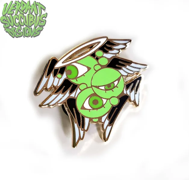 Agender Pride Angel Enamel Pin | LGBT+ Angels