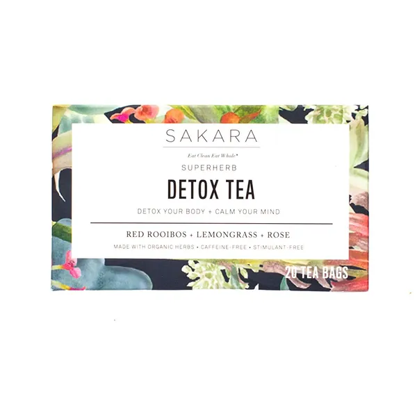Sakara Superherb Herbal Tea for Detox and Metabolism 20pk - Rose