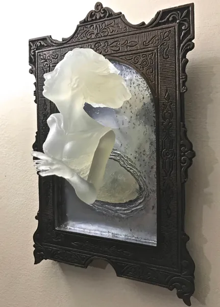 PREORDER: Ghost in the Mirror Wall Plaque, Glow in the Dark