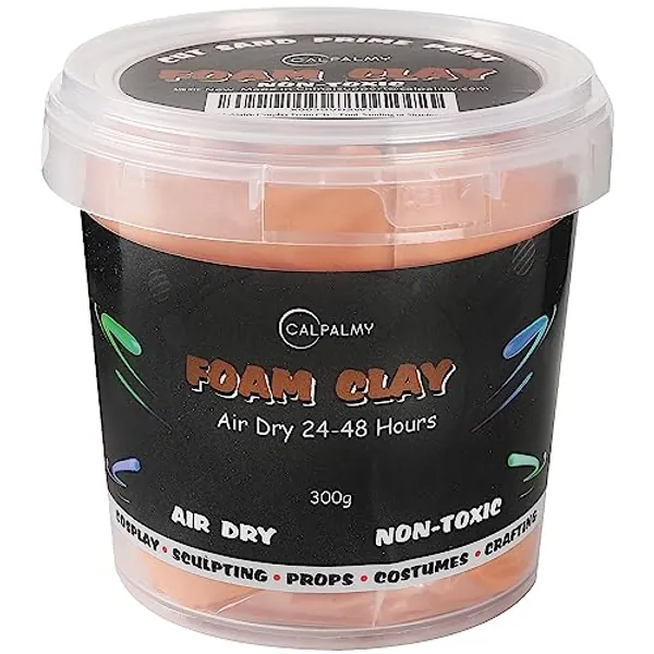 Moldable Cosplay Foam Clay Skin Colors (300g) – High Density and Quality for Intricate Designs | Air Dries to Perfection for Cutting with a Knife or Rotary Tool, Sanding or Shaping