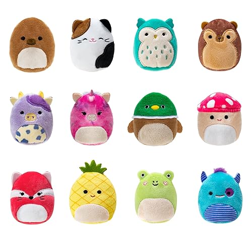 Squishville by Original Squishmallows All-Star Squad - 12 Fan Favorites, Including Hans, Cam, Malcolm, Avery, and More - Amazon Exclusive - All-Star Squad