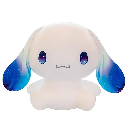 OULV Cute Plushies Dog Stuffed Animals Big Ear White Plush Toy Hugging Animal Soft Gift Accompany for Boy Girls Kids Birthdays Christmas, Body Pillow (23.6inch) - 23.6inch