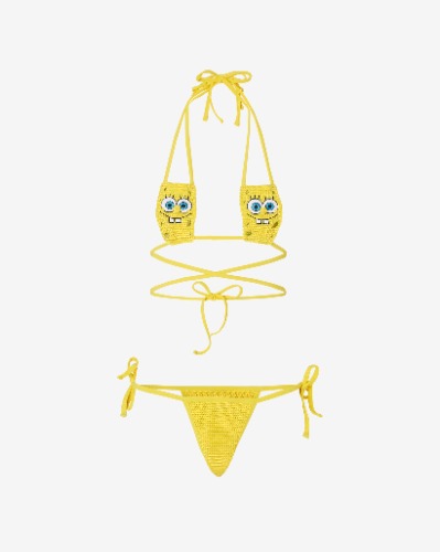 Spongebob Bikini : Women Swimwear Yellow | GCDS