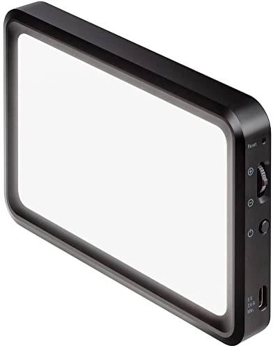 Elgato Key Light Mini – Rechargeable Vlogging Light, Wi-Fi Control Brightness – Color Temp, Perfect for Streaming, Gaming, Video Conferencing, Easy-use App: PC/Mac/iPhone/Android, Black - Key Light Mini