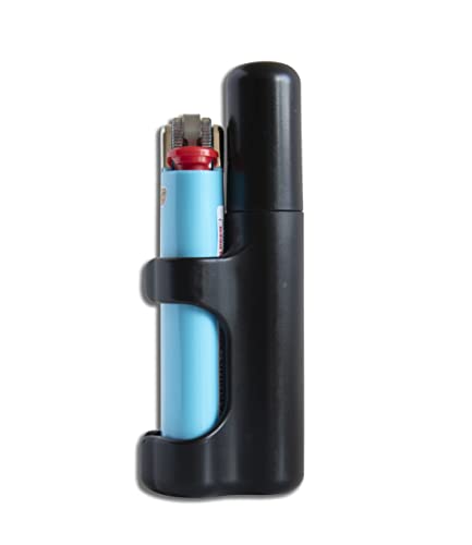 Joint Case – The Clinger is a Smell Proof, Crush Proof, Portable, Cigarette Case That attaches to Your Lighter (Classic Black) - Black,Green