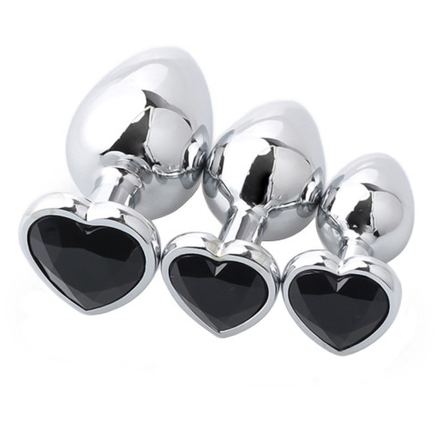 Princess's Black Heart Plug Set (3 Piece) | Default Title
