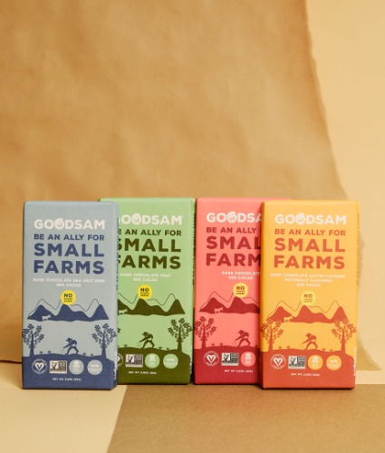 Bar Sampler pack: 55%, Sea Salt Nibs, Mint bars, Salted Caramel - Chocolate Bar Bundle (4 bars, 1 of each)