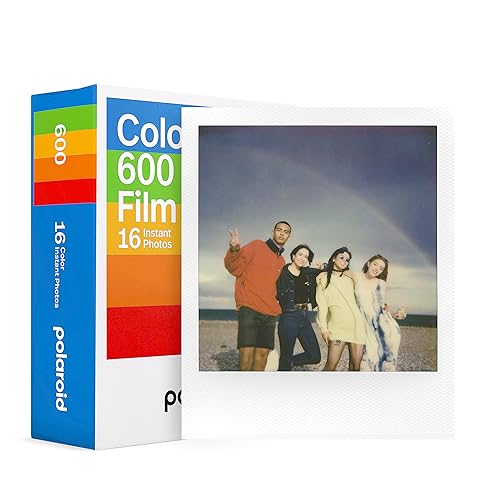 Polaroid Color Film for 600 Double Pack, 16 Photos (6012) - 16 Photos - White Frame