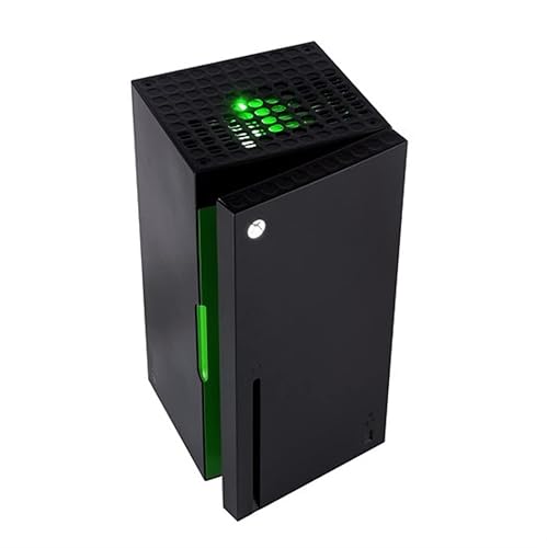 UKONIC JUNG XBOX Series X Mini Kühlschrank leise - 10 Liter Fassung / 12 Dosen für Zimmer & Auto geeignet, Mini Fridge X Box, Minikühlschrank lautlos, Kühlschrank klein