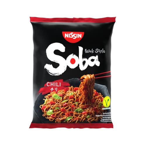 Nissin Soba Bag – Chili, 9er Pack, Wok Style Instant-Noodles