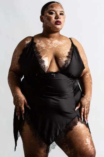 Fatal Farewell Slip Dress [B] [PLUS] - 3XL / Black / 95% Polyester 5% Elastane