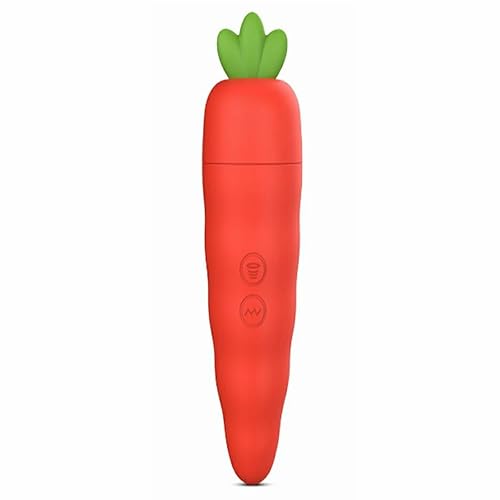 YUKAIONE Carrot Sex Toys Dildo Vibrator - 2in1 Radish Female Sex Stimulator, Sucking and Insertion Dildo G Spot Vibrator, Adult Sex Toys Play Clitoris Nipple and Sucking Device, Pleases Women and Men