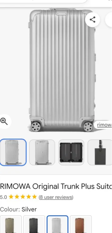 Rimowa travel suit case 