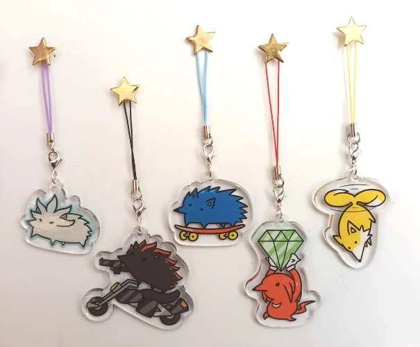 Sonic and Friends Acrylic Charms