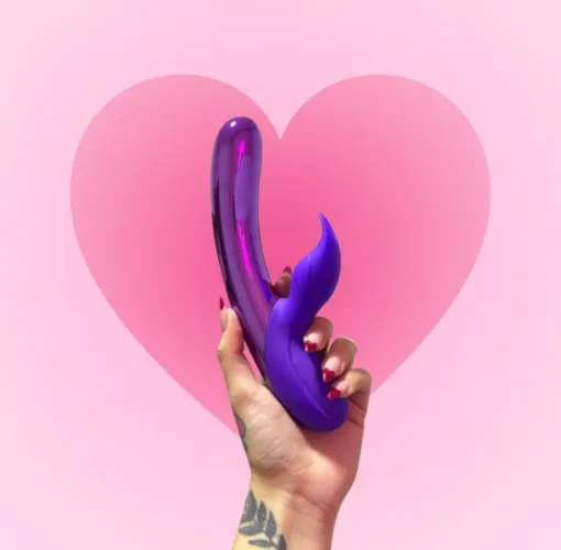 Vibrador duplo estímulo led