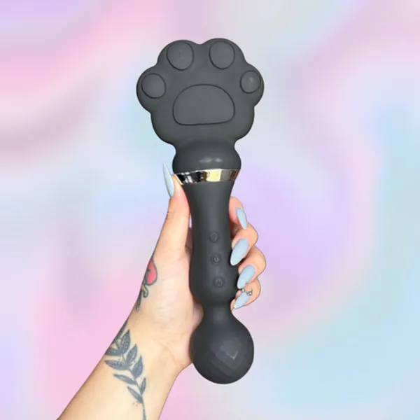 Vibrador varinha mágica com palmatória de choque