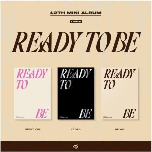 TWICE - READY TO BE 12th Mini Album+Pre-Order Benefit+Folded Poster (BE ver, 1 Folded Poster) - BE ver, + 1 Folded Poster