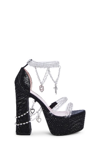 Holy Revelation Platform Heels - Rhinestone | US 7