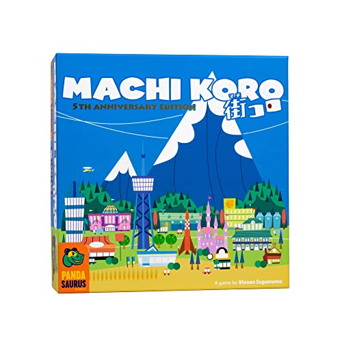 Machi Koro 5th Anniversary Edition – A Board Game by Pandasaurus Games 2-4 Players – Board Games for Family 30 Mins of Gameplay – Games for Family Game Night – for Kids and Adults 10+ - English