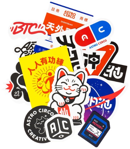 ACS STICKER PACK | Stickers | Astro Circo Studio — Astro Circo Studio 天 外 飛 仙│Graphic Design│Illustration │Branding│Graffiti│Urban Art