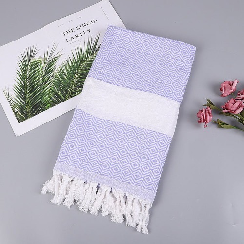 Geometric Turkish Towels - Light Purple