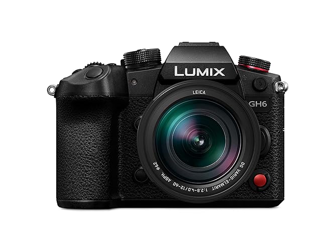 Panasonic LUMIX GH6 and LEICA 12-60 mm F2.8-4.0 Lens, 25.2 MP Mirrorless Camera with 5.7K 60 fps/4K 120 fps, Unlimited C4K/4K 4:2:2 10-Bit Video Recording, 7.5-Stop 5-Axis Dual Image Stabilization - With LEICA 12-60mm lens