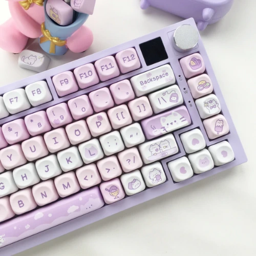 niebieskie keycapy
