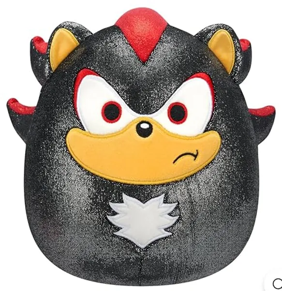 Squishmallows Original 8-Inch Official Jazwares Christmas Holiday Metallic Sonic 2024 Plush Stuffed Animal Toy - Add to Your Squad - Gift for Kids, Girls & Boys (Shadow Sonic)