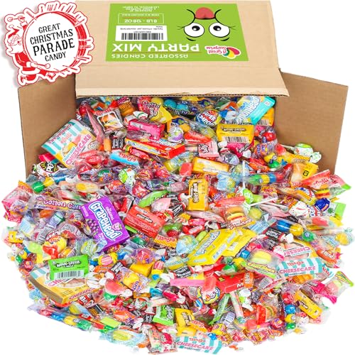 BULK Party Mix - 8 Pounds - Holiday Candy Bulk - Variety Candies - Parade Candy - Piñata Candies - Individually Wrapped for Stocking Stuffer - Assorted Candy - 8 Pound (Pack of 1)