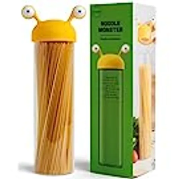 OTOTO Noodle Monster Spaghetti Container Storage - Pasta Containers for Pantry - BPA-free Plastic, Airtight, Food Grade & Dishwasher Safe Pasta Storage - Pasta Holder Container - 5x3.5x12.75 in
