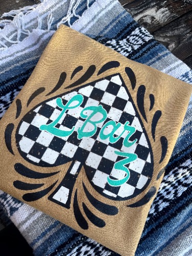 Checkered Spade Crewneck | S