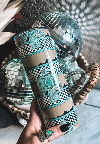 Checkered Thunderbird Tumbler | Default Title