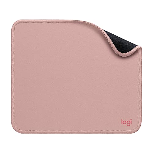 Logitech Mouse Pad - Studio Series, Computer Mouse Mat with Anti-slip Rubber Base, Easy Gliding, Spill-Resistant Surface, Durable Materials, Portable, in a Fresh Modern Design - Pink - Pink - Small