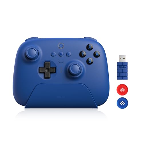8Bitdo Ultimate Bluetooth Controller with Charging Dock, Bluetooth Controller Wireless Switch Controller for Switch and Windows(Blue) - Blue