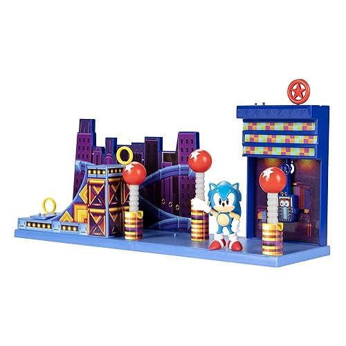 Sonic The Hedgehog Action Figures 2.5" Studiopolis Zone Playset