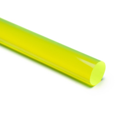 Green Fluorescent Acrylic Round Rod | 1/16" / 36"