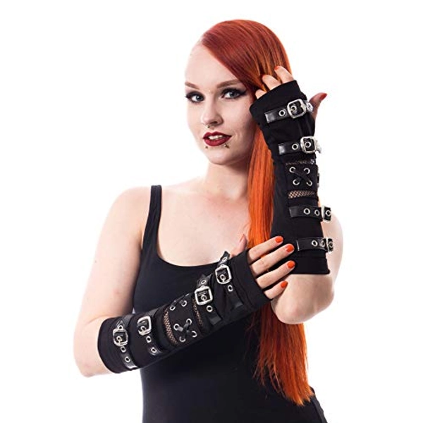 RIOT ARMWARMERS - Gothic Buckle Armwarmers