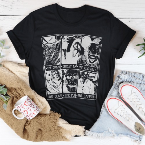 Horror Tarot Tee - Black / 3XL