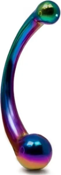 Hot Hardware Spectrum Rainbow Stainless Steel Dual Dildo � 8 Inch | Discreet Delivery | Bondara