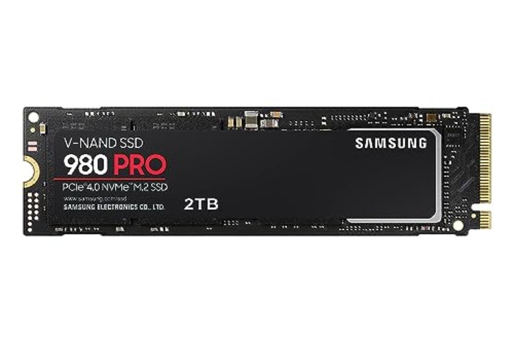 Samsung 980 PRO MZ-V8P2T0BW | Disque SSD Interne NVMe M.2, PCIe 4.0, 2 To, Contrôle thermique intelligent - Compatible PS5 - 2 To - 980 Pro - 7 000 Mo/s