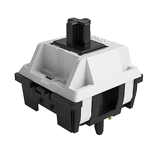 Akko Commutateur pour clavier mécanique, commutateurs linéaires lubrifiés, 5 broches 48 gf, fente LED RVB, commutateur MX pour kit DIY / gamer Barebones Keyboard (45 pièces, piano, pre-Lubed) - Piano (Lubrifié) - Linéaire Switch