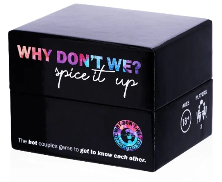 WHY DON'T WE Spice it Up Romantic and Fun Card Game for Couples – 150 Cards with Questions, Conversations, Dares and More. Amazing Gift for a Couple