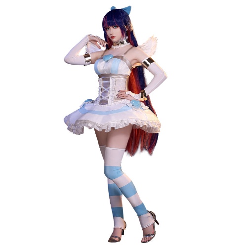 【Petticoat Ready For Ship 】DokiDoki-SR Anime Panty & Stocking with Garterbelt Cosplay Panty / Stocking Costume | Stocking / S-PRESALE