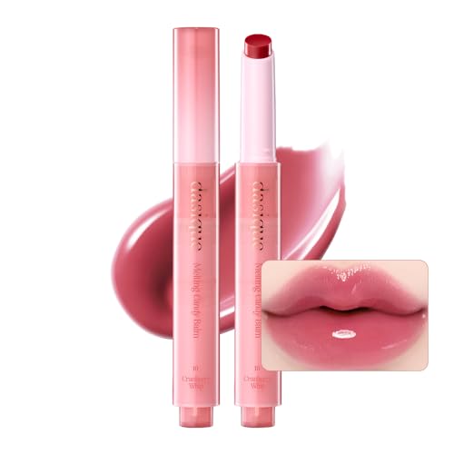 Dasique Melting Candy Balm (#10 Cranberry Whip) | Glossy Balm | Moisturizing | For dry Lips | Vegan - #10 Cranberry Whip