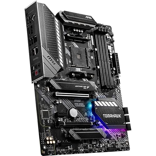 MSI MAG B550 TOMAHAWK Gaming Motherboard (AMD AM4, DDR4, PCIe 4.0, SATA 6Gb/s, M.2, USB 3.2 Gen 2, HDMI/DP, ATX, AMD Ryzen 5000 Series processors) - MSI MAG B550 TOMAHAWK Gaming Motherboard